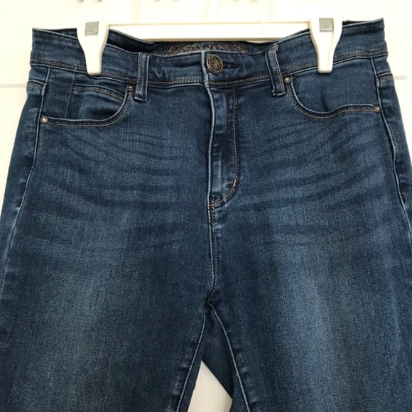 Y2K WAX JEAN Denim Jeans Skinny Ankle Size 6 Fit Deep Blue - Picture 3 of 12
